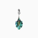 Wavy Calla Pendant - Green